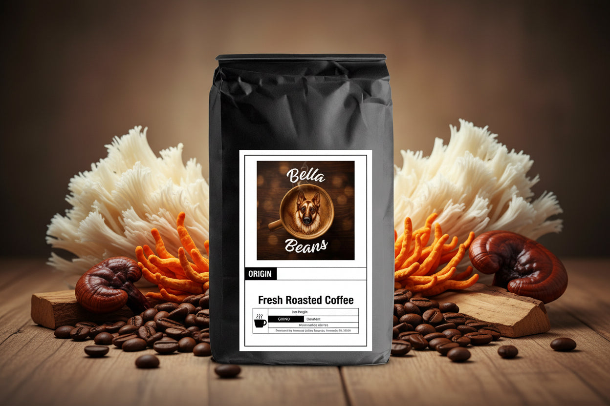 Coffee with Mushrooms Dark Roast